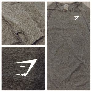 Vital Seamless Long Sleeve Black Marl Size Medium